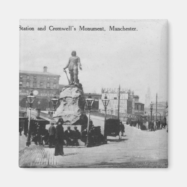 Exchange Station and Cromwell's Monument Magnet (Front)