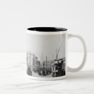 Exchange Station and Cromwell's Monument Two-Tone Coffee Mug