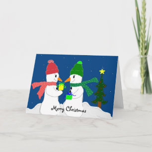 Exchanging Treats Holiday Card