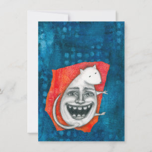 Excitable Mouse Greeting Card