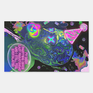 Excitalated - "Still Excitalated Since Frisatuday" Rectangular Sticker