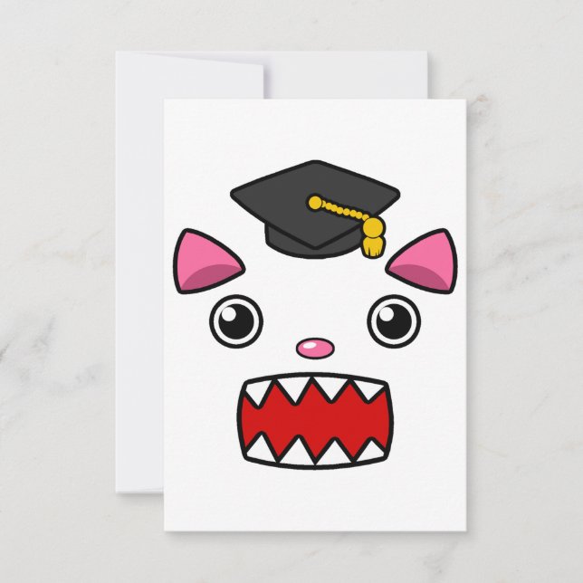 Excited Graduation Cat (Front)