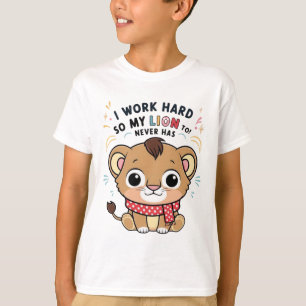 Excited Lion – Joyful Jumping Lion Cub T-Shirt