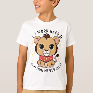 Excited Lion – Joyful Jumping Lion Cub T-Shirt