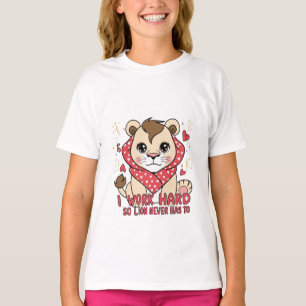 Excited Lion – Joyful Jumping Lion Cub T-Shirt