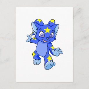 Excited Starry Acara Postcard