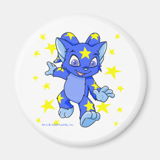 Excited Starry Acara with star burst Magnet