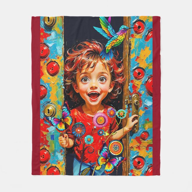 Excited To Greet A New Day For New Wonders That Fleece Blanket (Front)