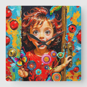 Excited To Greet A New Day For New Wonders That Square Wall Clock
