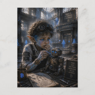 Excitement / Robotics Technician / Bank Postcard