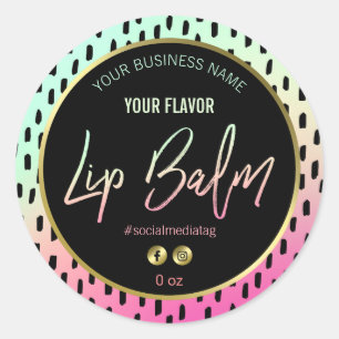 Exciting Bold Design Lip Balm Labels