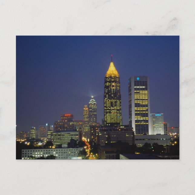 Exciting nightlife, Atlanta, Georgia, U.S.A. Postcard (Front)