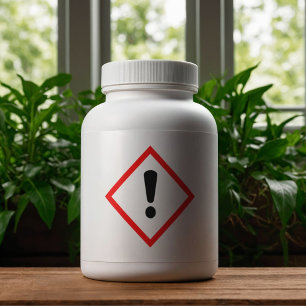 Exclamation Mark Hazard Symbol Label