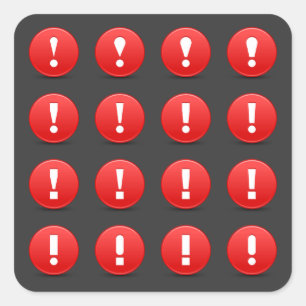 Exclamation Mark Icons Stickers