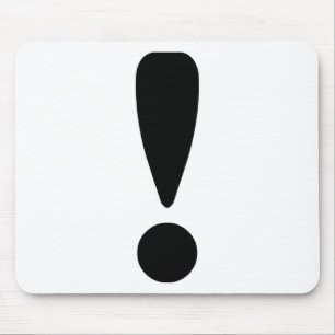 Exclamation Mark Mouse Mat