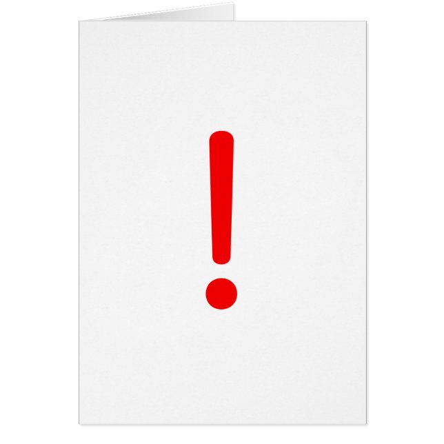 Exclamation Point! Black Blue Red (Front)