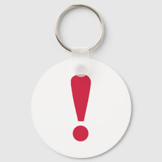 Exclamation point key ring