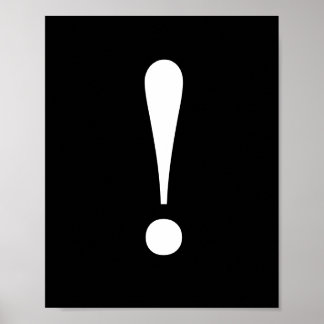 Exclamation Wall Poster