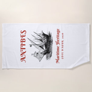 Exclusive Antibes 2026 Maritime Luxury Beach Towel