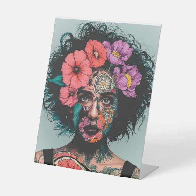 Exclusive Canvas Art: Your Designs, Your Canvas Pedestal Sign (Front)