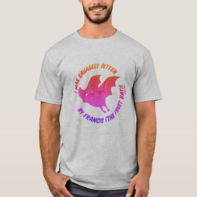 Exclusive Francis the Fruitbat Rainbow T-Shirt (Front)
