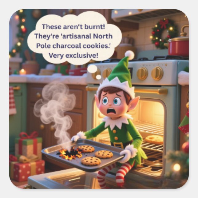 Exclusive Holiday Edition! Square Sticker (Front)