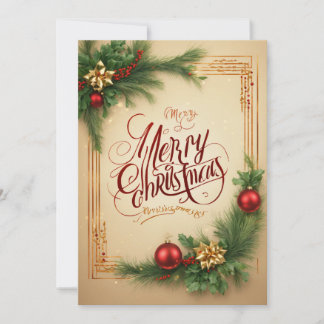 Exclusive Merry Christmas Greeting Card 