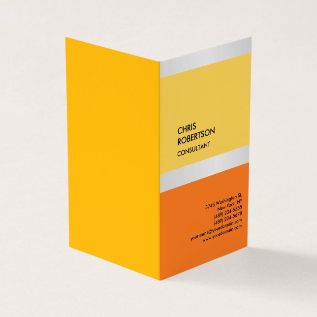 Exclusive Modern Unique Business Card (Outside)