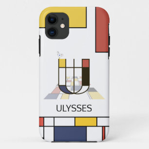 Exclusive Neoplasticism Art Monogram. Letter U iPhone 11 Case