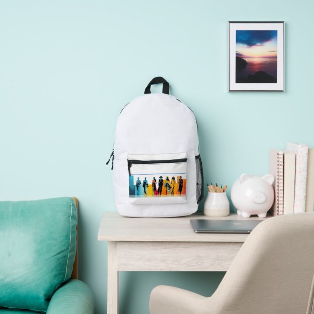 "Exclusive Online Sale: [leather beg]- Limited T Printed Backpack (Insitu)