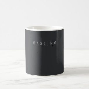 Exclusive Personal Classical Black White Own Name Coffee Mug