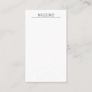 Exclusive Personal Classical Black White Own Name Enclosure Card