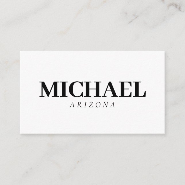 Exclusive Personal Modern Add Name Enclosure Card (Front)