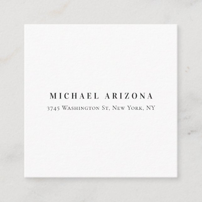 Exclusive Personal Modern Add Name Enclosure Card (Front)