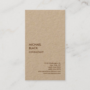 Exclusive Premium Kraft Unique Modern Minimalist Business Card