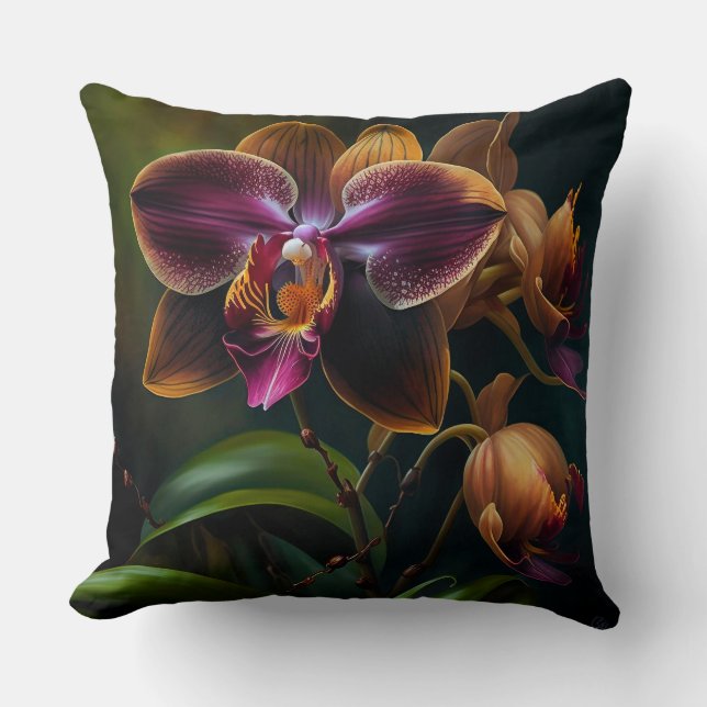Exclusive print Rare Orchids Cushion (Front)