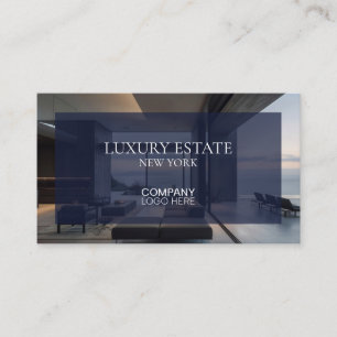 Exclusive Real Estate Property AGENT PHOTO LOGO Business Card