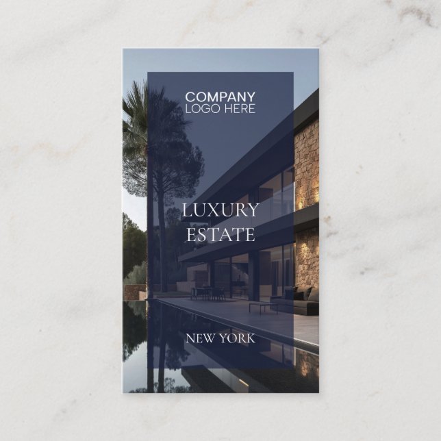 Exclusive Real Estate Property photo professional  Business Card (Front)