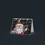 Exclusive Santa Christmas Note Card<br><div class="desc">Ho Ho Ho ... This is so cute! Thanks to the fabulous designer Gina Jane Lee, I have exclusive rights to use this / the products of her company DAISIE on Zazzle for you (where it is otherwise legally forbidden by anyone else on online sites). I am so appreciative of...</div>