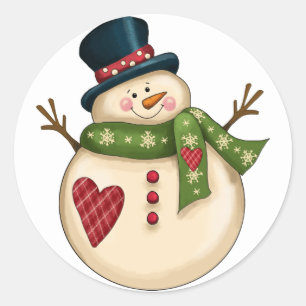 Exclusive Snowman Sticker