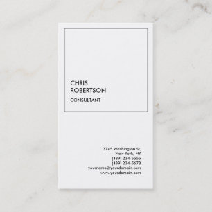 Exclusive Special Black & White Modern Minimalist Business Card