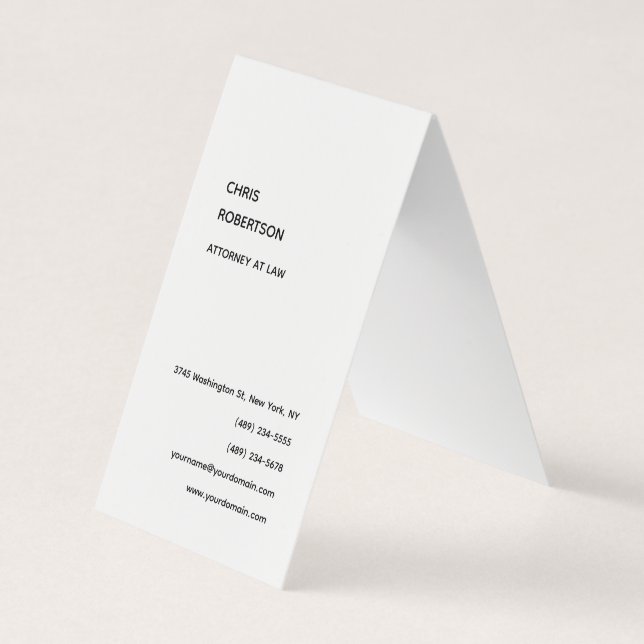 Exclusive Special Black & White Modern Unique Business Card (Front)