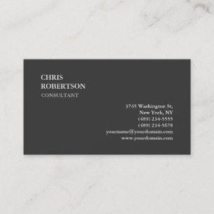 Exclusive Special Grey Trendy Business Card