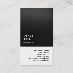 Exclusive Special Grey White Unique Modern Business Card