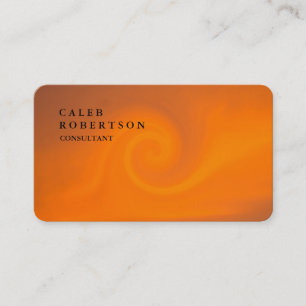 Exclusive Special Orange Trendy Rounded Corner Business Card
