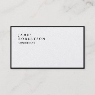 Exclusive Special Plain Trendy Business Card