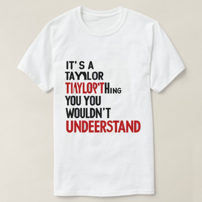 Exclusive Taylor Club T-Shirt (Design Front)