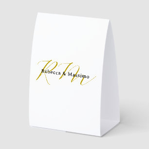 Exclusive Unique Gold Colour Monogram Modern Name