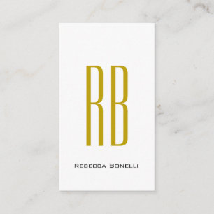 Exclusive Unique Gold Colour Monogram Modern Name Enclosure Card