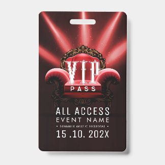 Exclusive VIP Access Event ID Badge